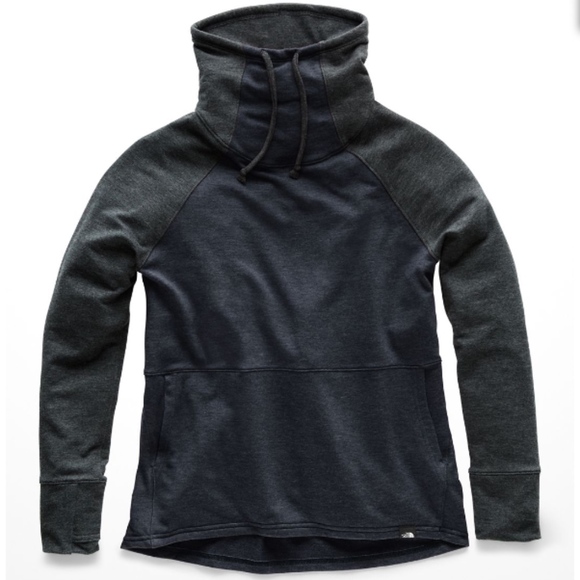 the north face terry funnel neck sweatshirt